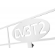 PASYWNA ANTENA ZEWNĘTRZNA DVB-T2 4K FORTIS BIAŁA SOLIDNA